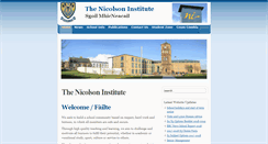 Desktop Screenshot of nicolsoninstitute.org